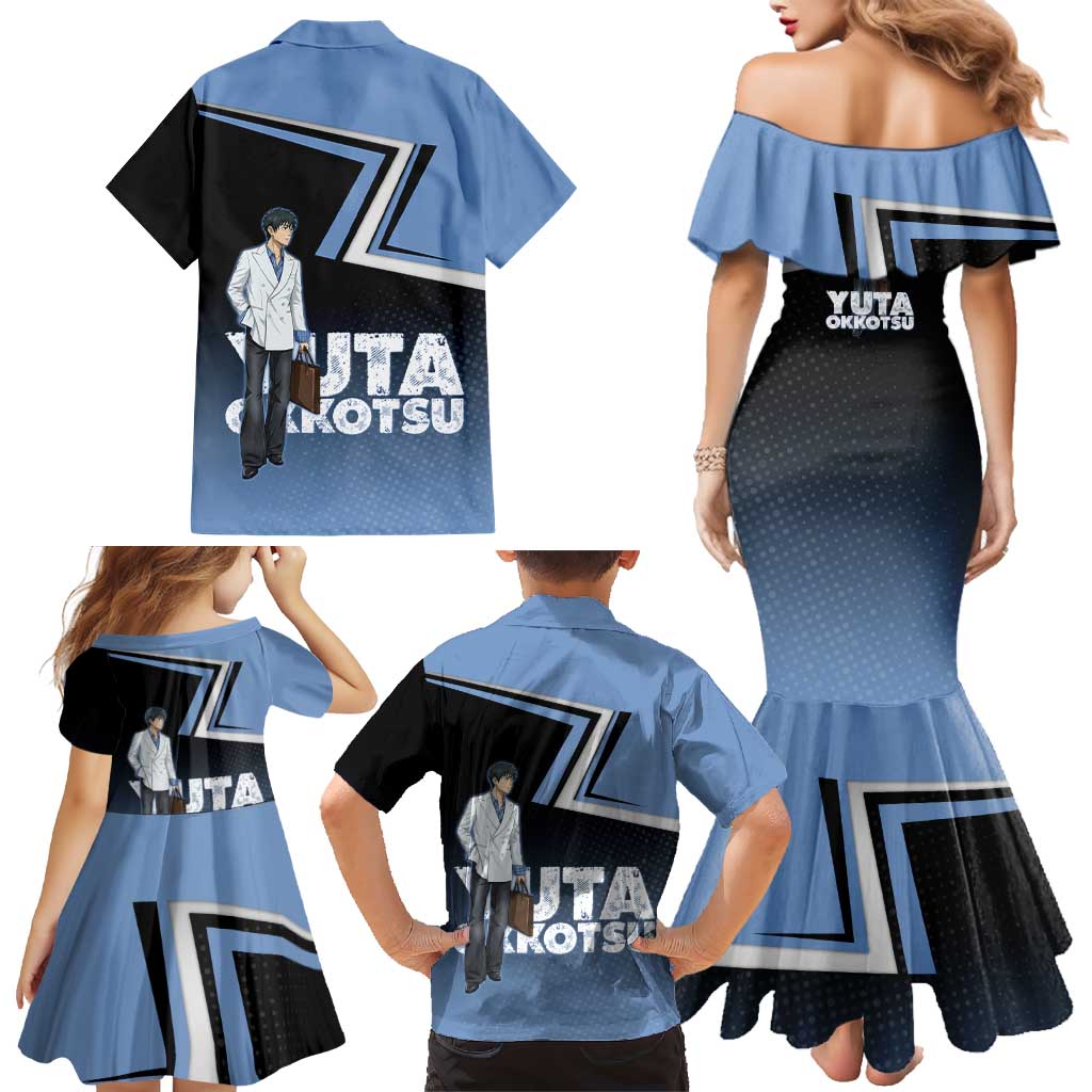 Yuta Okkotsu Family Matching Mermaid Dress and Hawaiian Shirt Jujutsu Kaisen Street Style Art