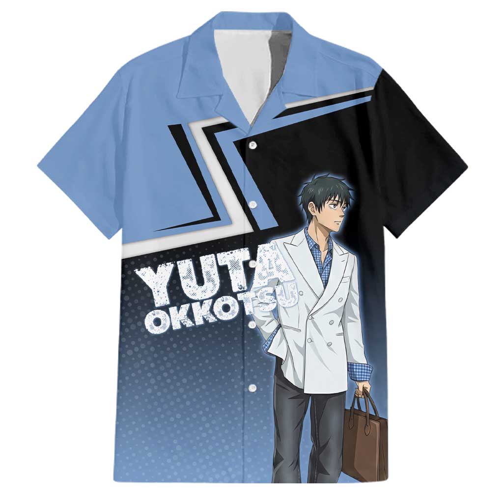 Yuta Okkotsu Family Matching Off Shoulder Maxi Dress and Hawaiian Shirt Jujutsu Kaisen Street Style Art