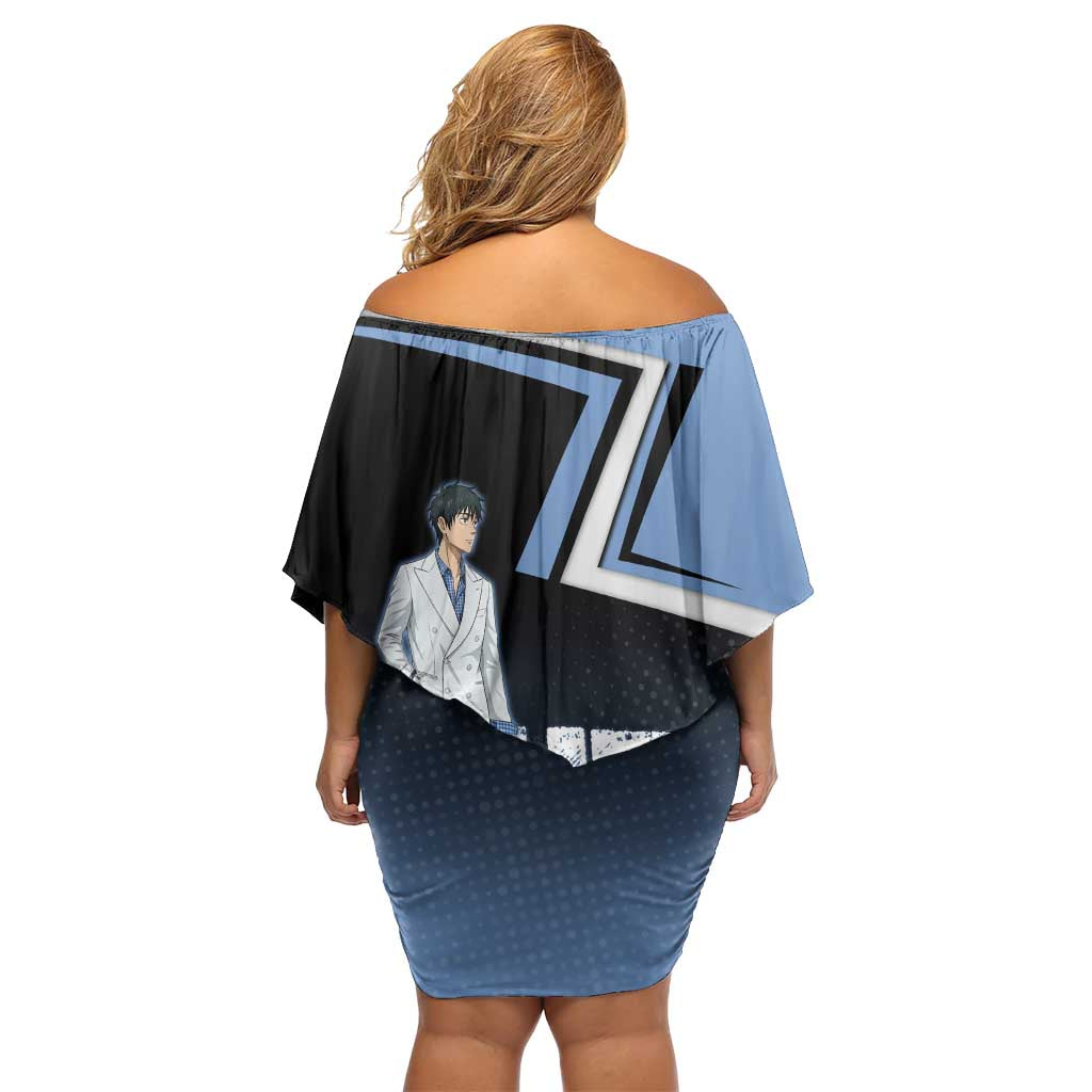 Yuta Okkotsu Family Matching Off Shoulder Short Dress and Hawaiian Shirt Jujutsu Kaisen Street Style Art
