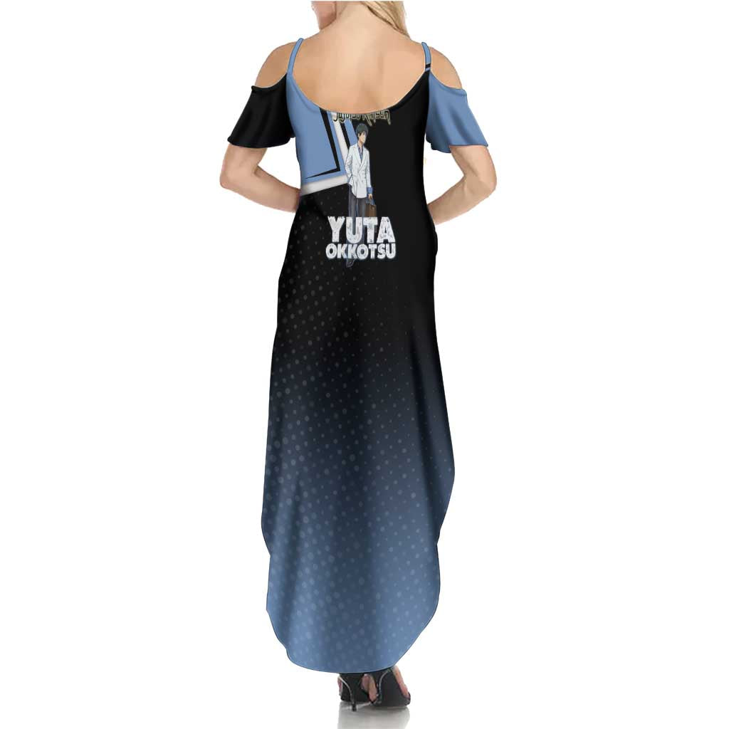 Yuta Okkotsu Family Matching Summer Maxi Dress and Hawaiian Shirt Jujutsu Kaisen Street Style Art