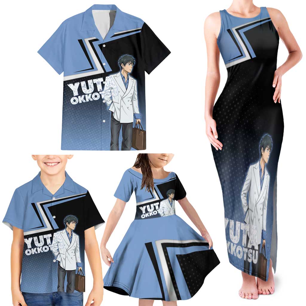 Yuta Okkotsu Family Matching Tank Maxi Dress and Hawaiian Shirt Jujutsu Kaisen Street Style Art