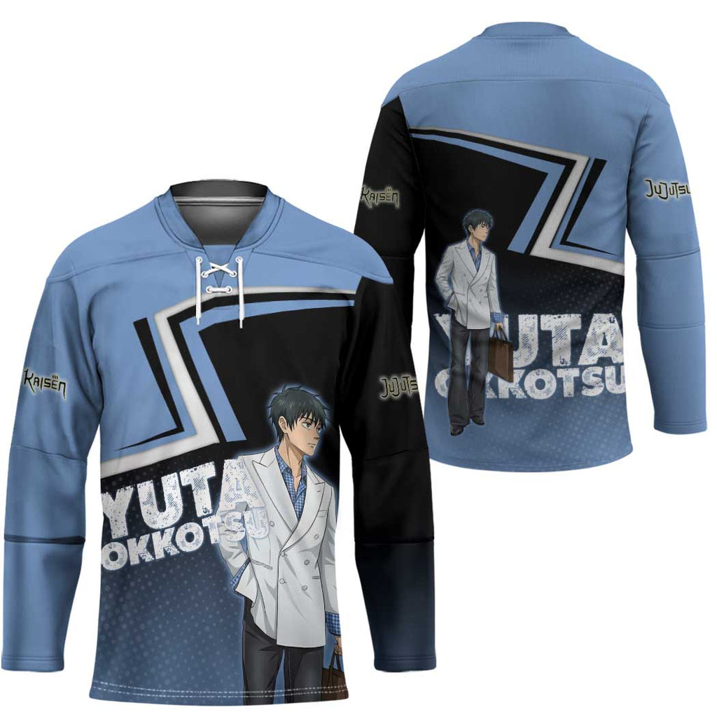 Yuta Okkotsu Hockey Jersey Jujutsu Kaisen Street Style Art