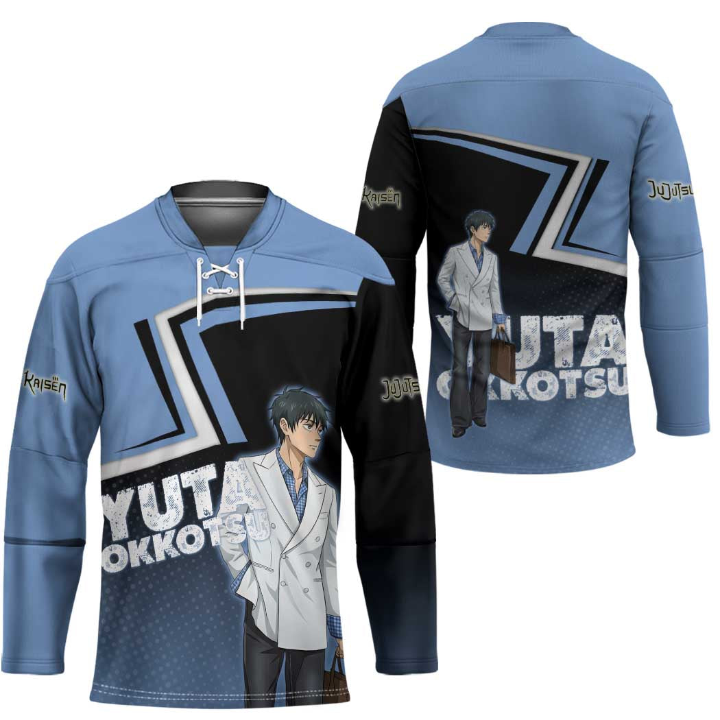 Yuta Okkotsu Hockey Jersey Jujutsu Kaisen Street Style Art