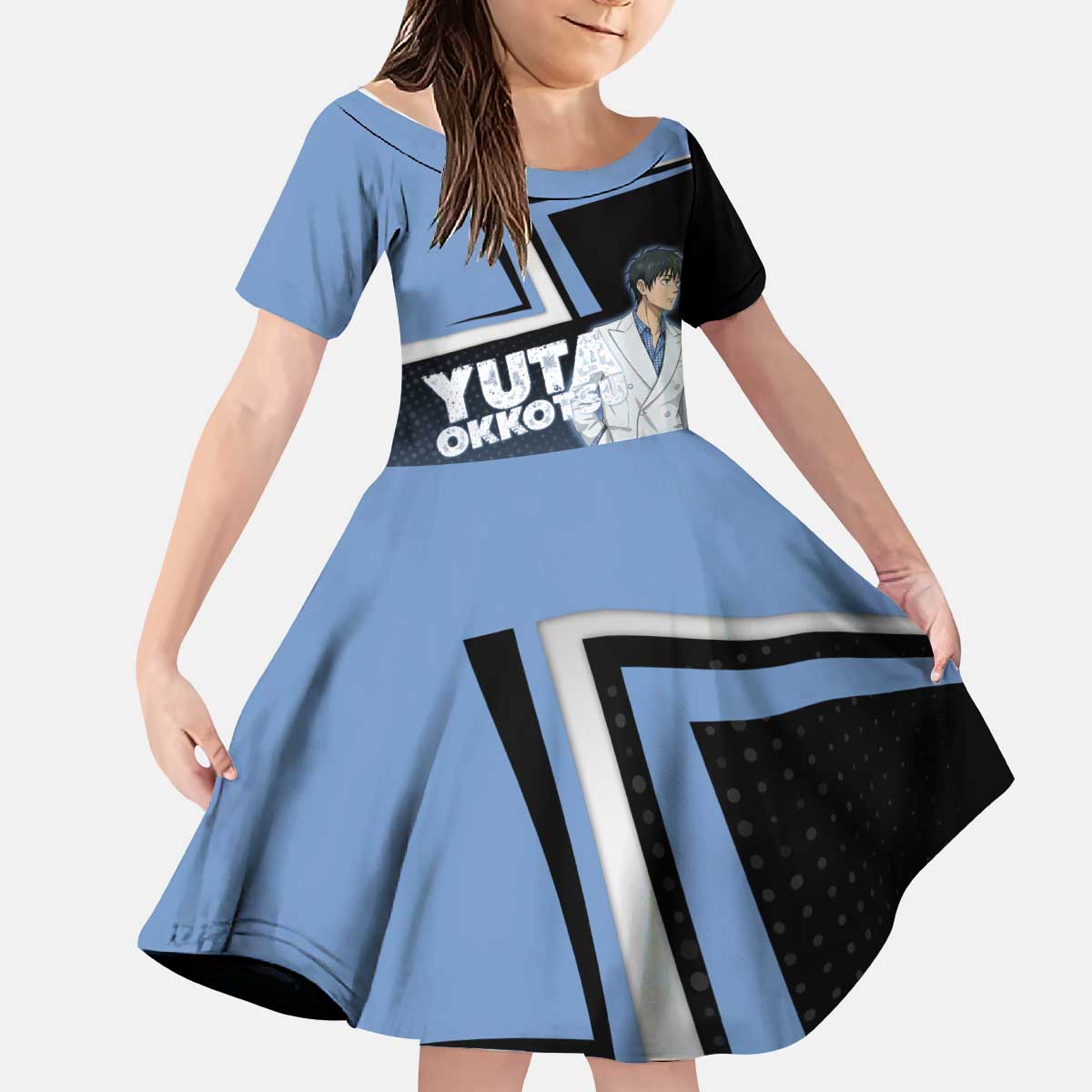 Yuta Okkotsu Kid Short Sleeve Dress Jujutsu Kaisen Street Style Art