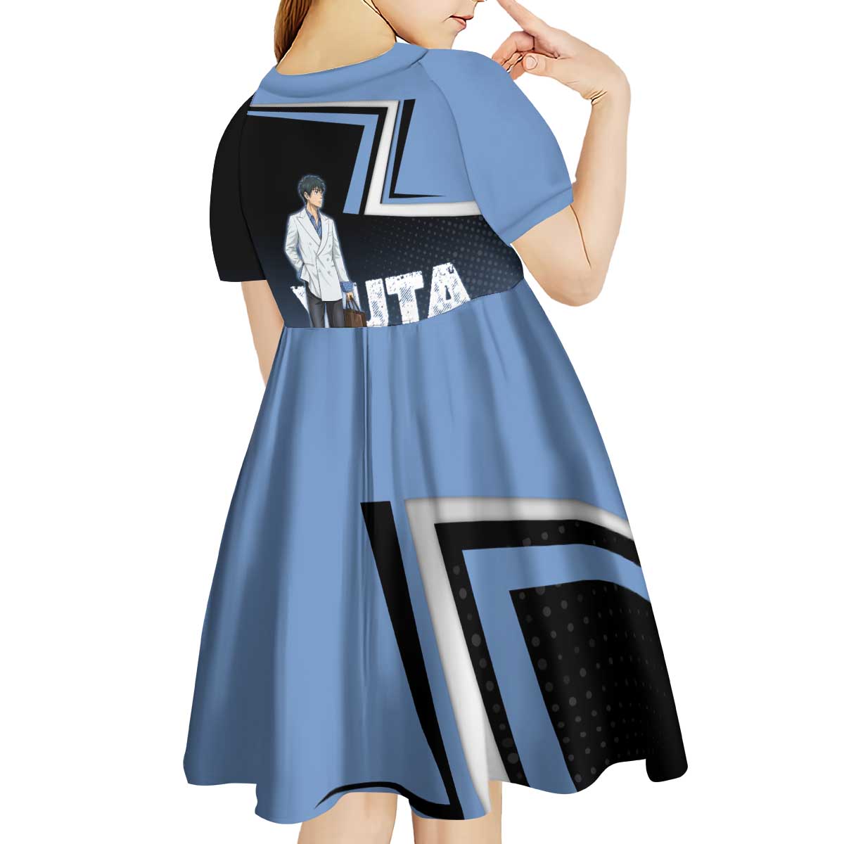 Yuta Okkotsu Kid Short Sleeve Dress Jujutsu Kaisen Street Style Art