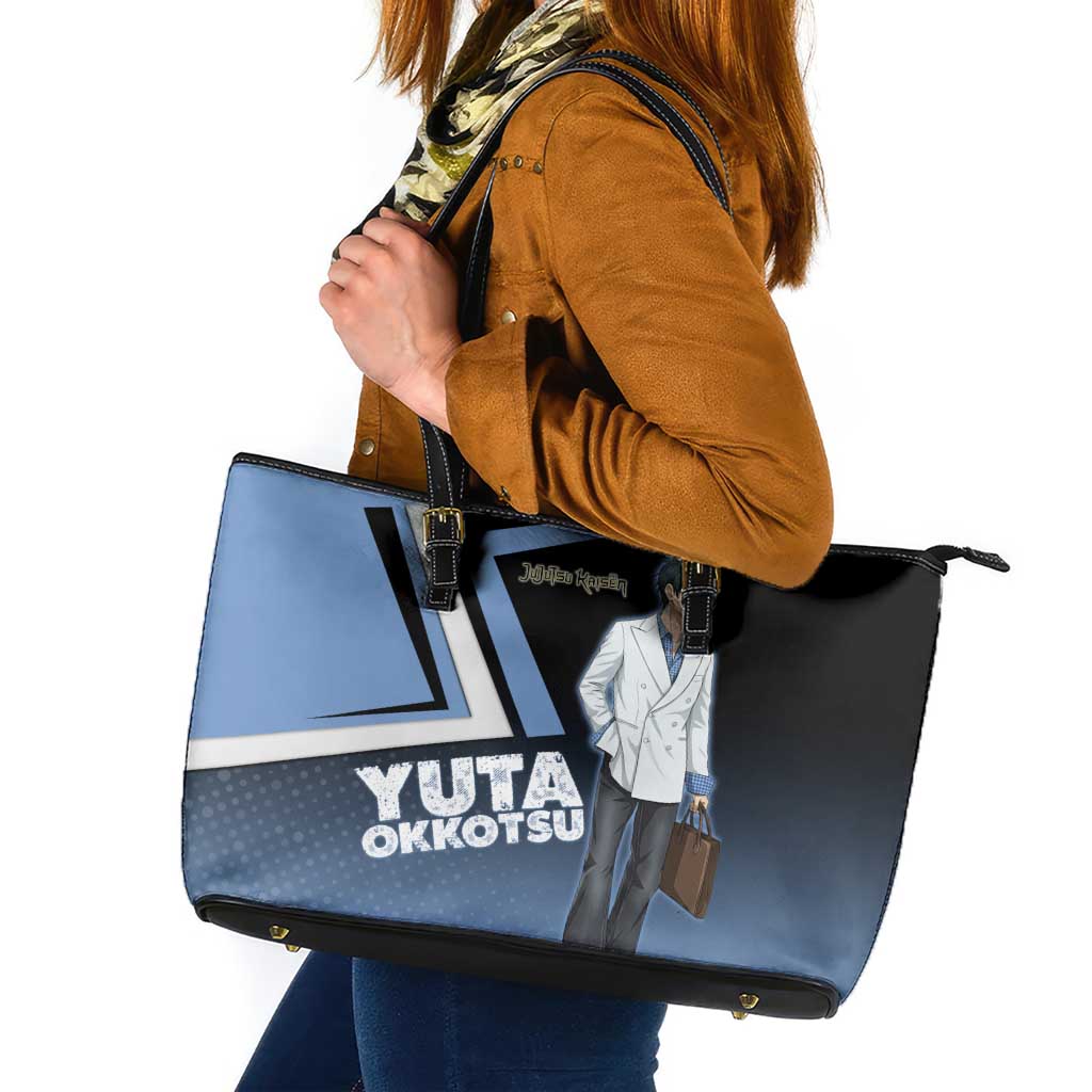 Yuta Okkotsu Leather Tote Bag Jujutsu Kaisen Street Style Art