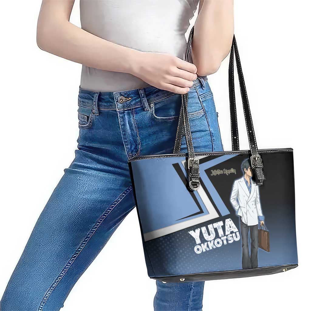 Yuta Okkotsu Leather Tote Bag Jujutsu Kaisen Street Style Art