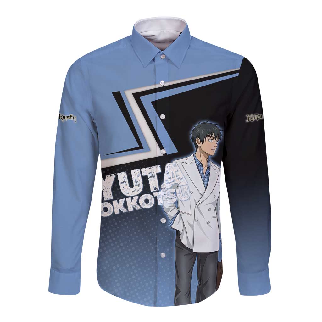 Yuta Okkotsu Long Sleeve Button Shirt Jujutsu Kaisen Street Style Art