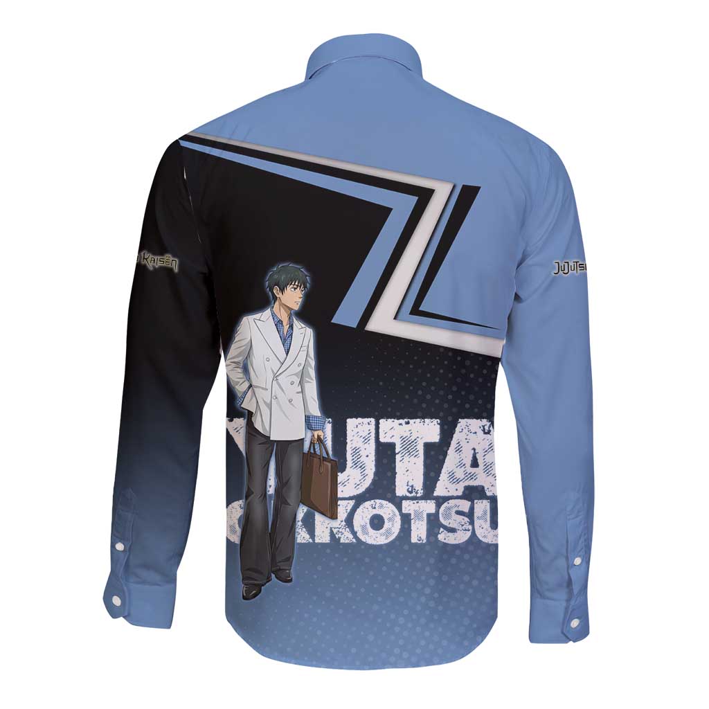 Yuta Okkotsu Long Sleeve Button Shirt Jujutsu Kaisen Street Style Art