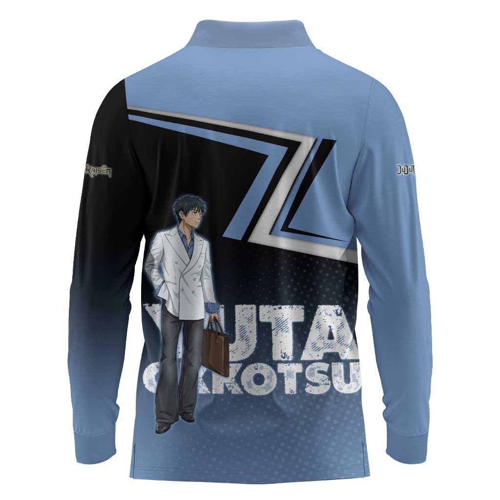 Yuta Okkotsu Long Sleeve Polo Shirt Jujutsu Kaisen Street Style Art