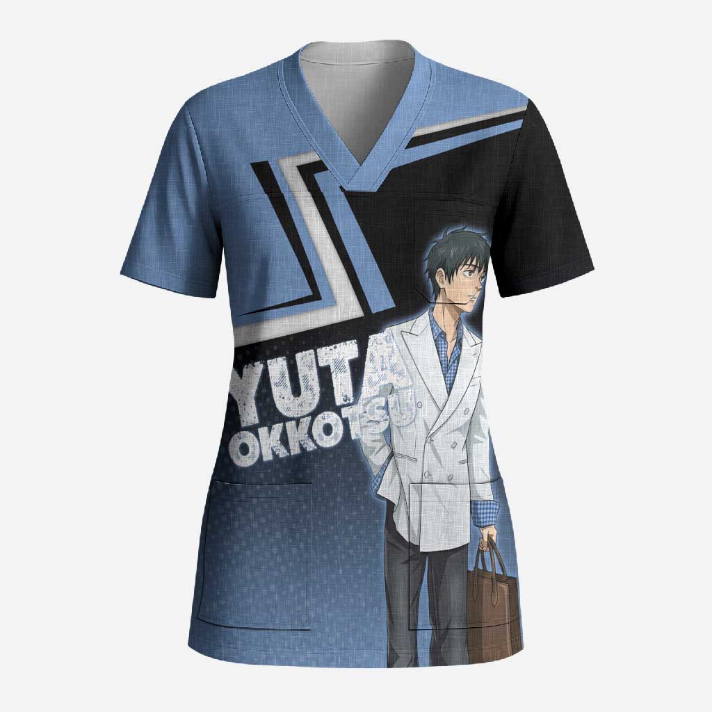 Yuta Okkotsu Scrub Top Jujutsu Kaisen Street Style Art