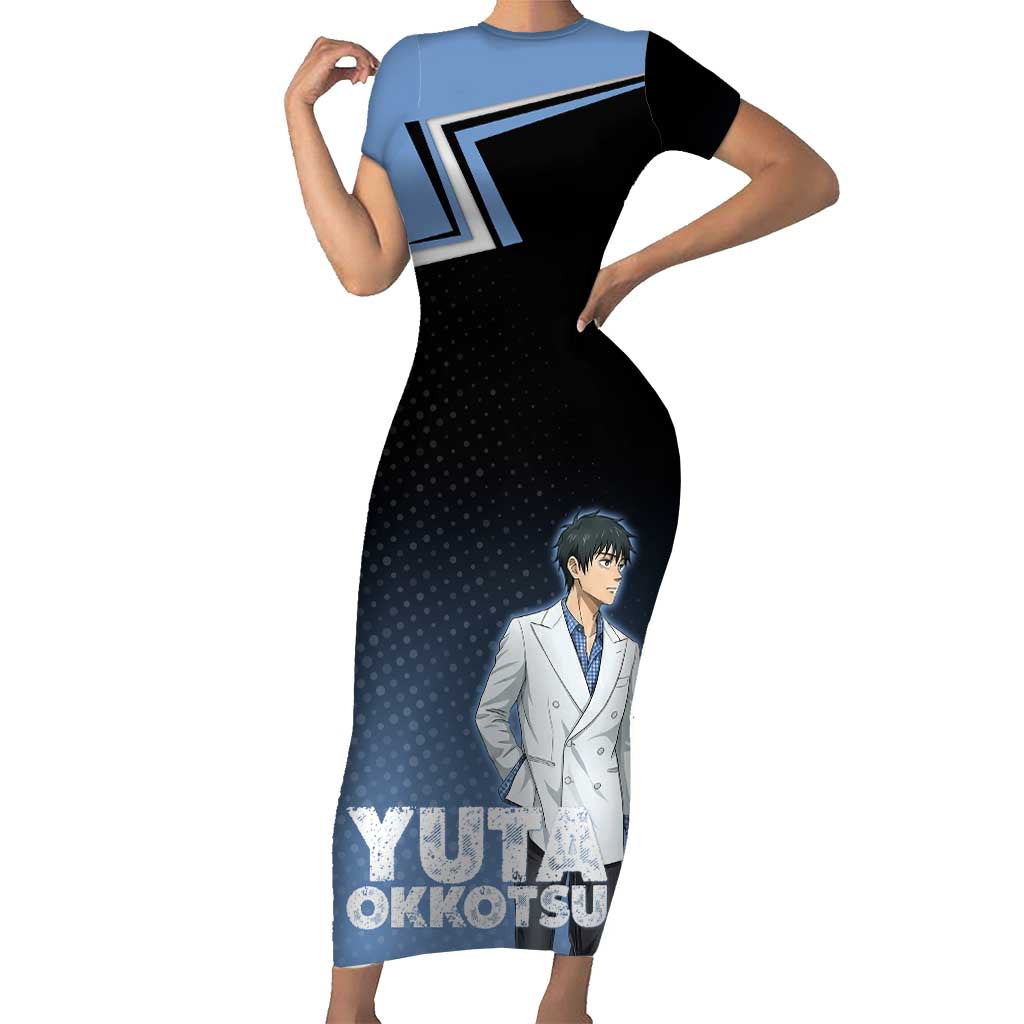 Yuta Okkotsu Short Sleeve Bodycon Dress Jujutsu Kaisen Street Style Art