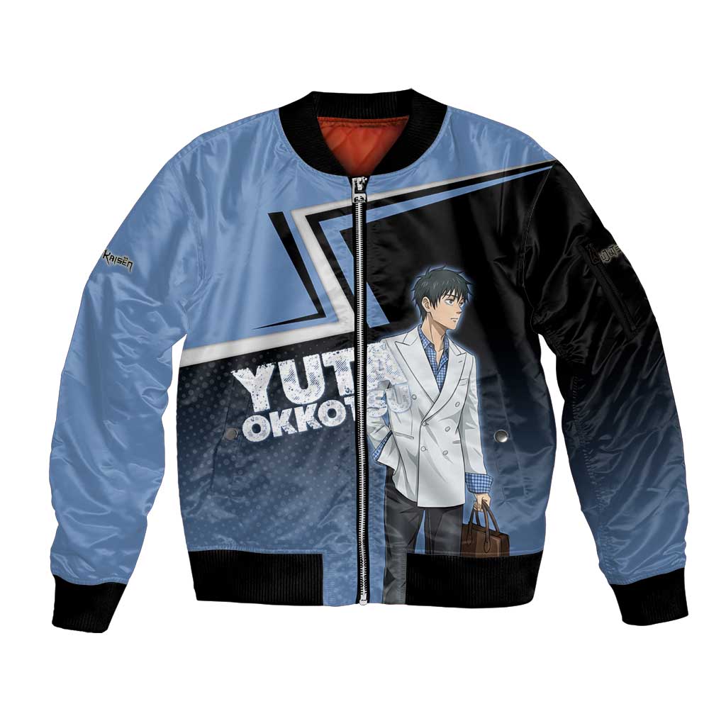 Yuta Okkotsu Sleeve Zip Bomber Jacket Jujutsu Kaisen Street Style Art