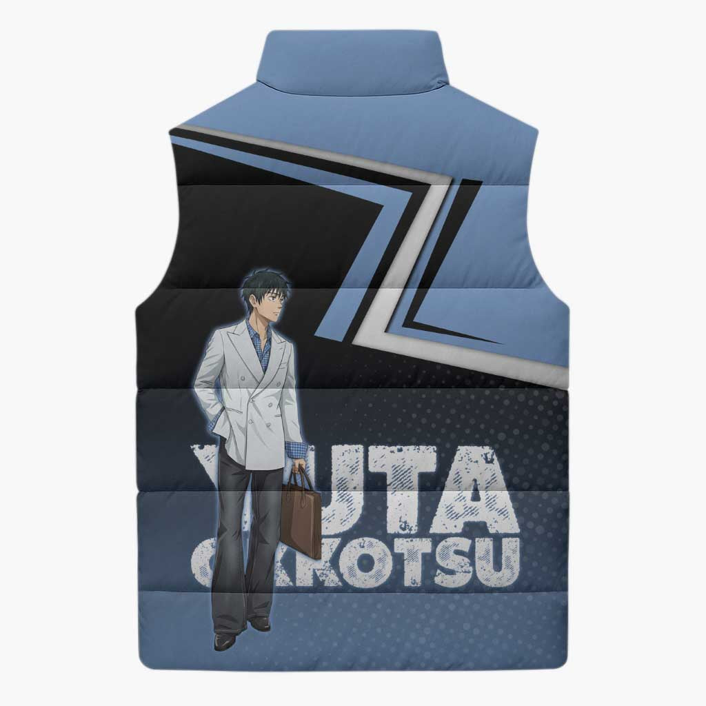 Yuta Okkotsu Sleeveless Puffer Jacket Jujutsu Kaisen Street Style Art