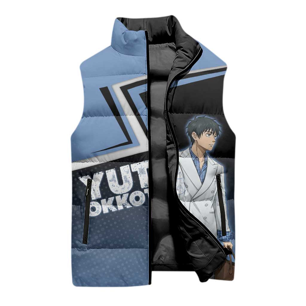 Yuta Okkotsu Sleeveless Puffer Jacket Jujutsu Kaisen Street Style Art