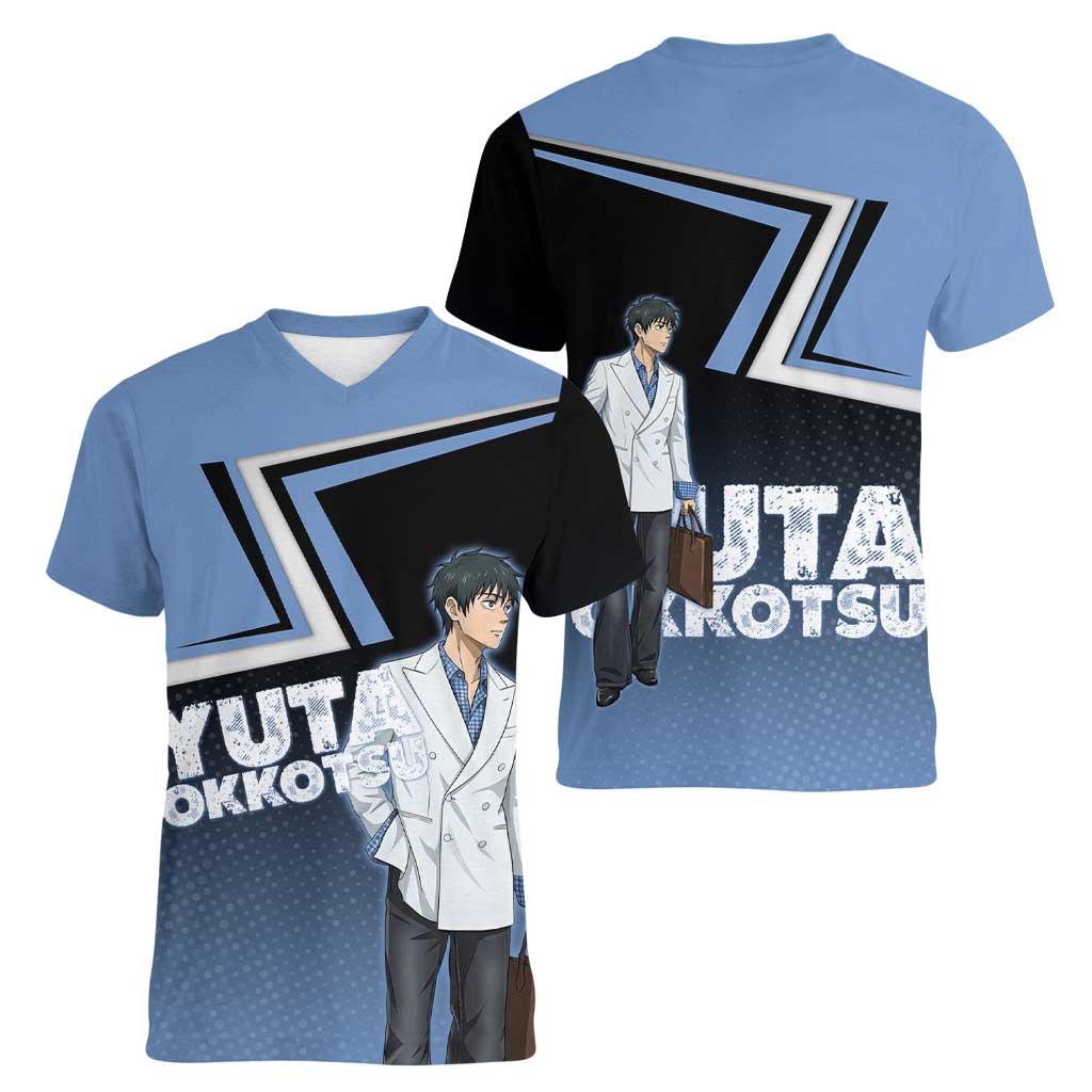 Yuta Okkotsu Women V-Neck T-Shirt Jujutsu Kaisen Street Style Art