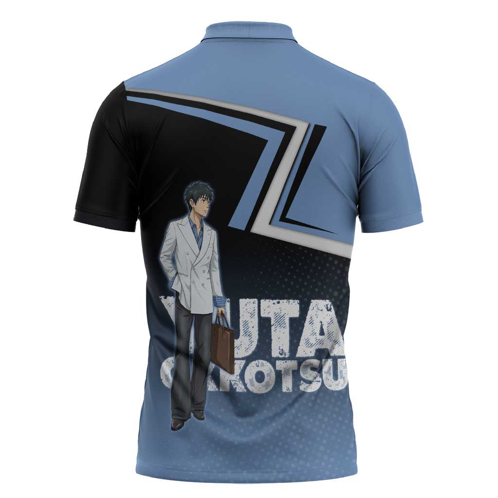 Yuta Okkotsu Zipper Polo Shirt Jujutsu Kaisen Street Style Art