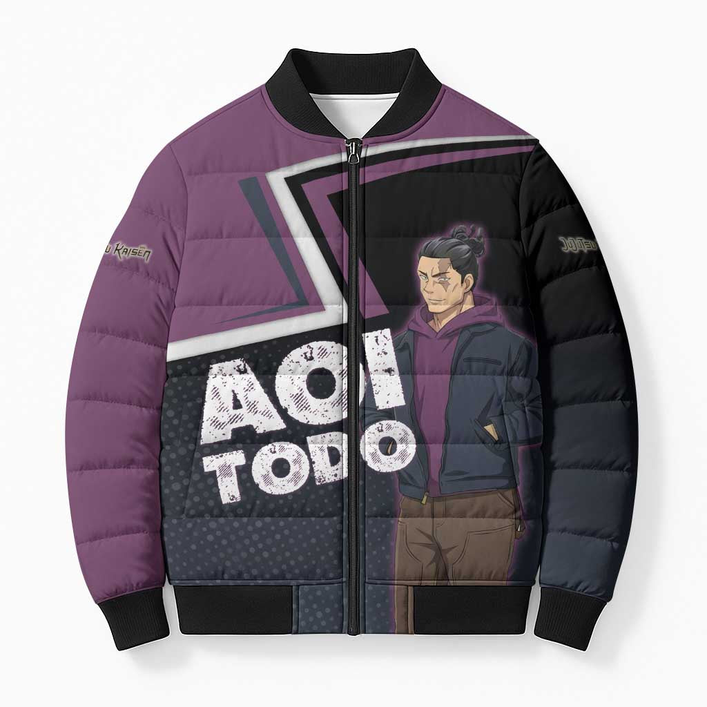Aoi Todo Bomber Puffer Jacket Jujutsu Kaisen Casual Urban Look