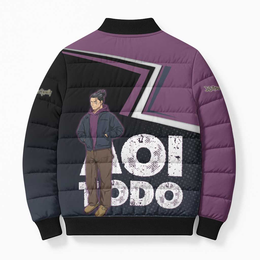Aoi Todo Bomber Puffer Jacket Jujutsu Kaisen Casual Urban Look