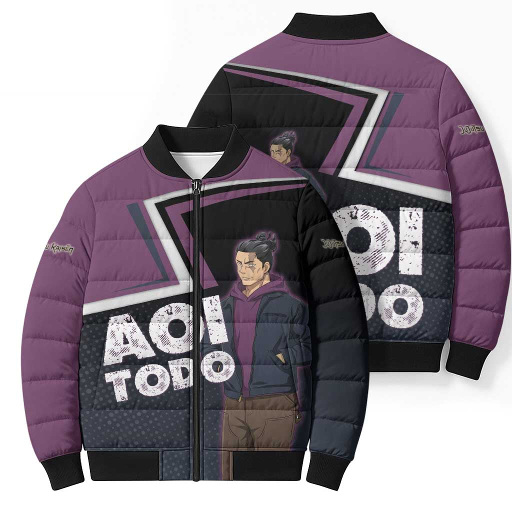 Aoi Todo Bomber Puffer Jacket Jujutsu Kaisen Casual Urban Look