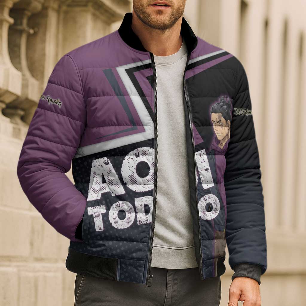 Aoi Todo Bomber Puffer Jacket Jujutsu Kaisen Casual Urban Look