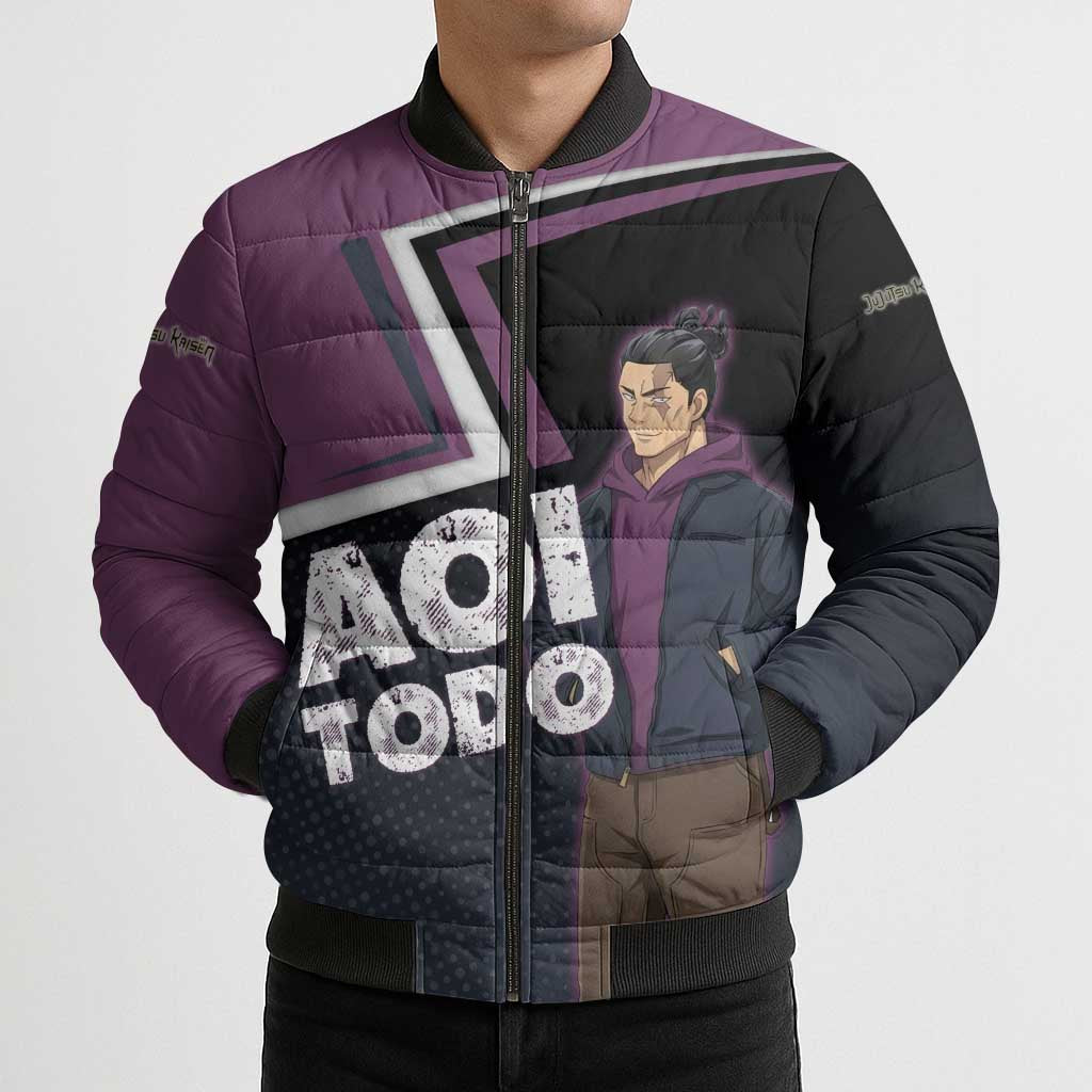 Aoi Todo Bomber Puffer Jacket Jujutsu Kaisen Casual Urban Look