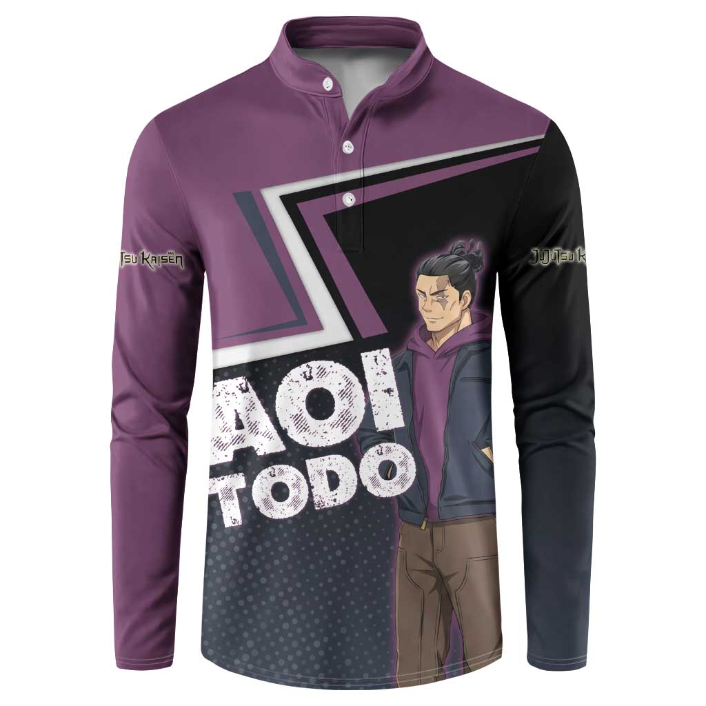 Aoi Todo Button Sweatshirt Jujutsu Kaisen Casual Urban Look
