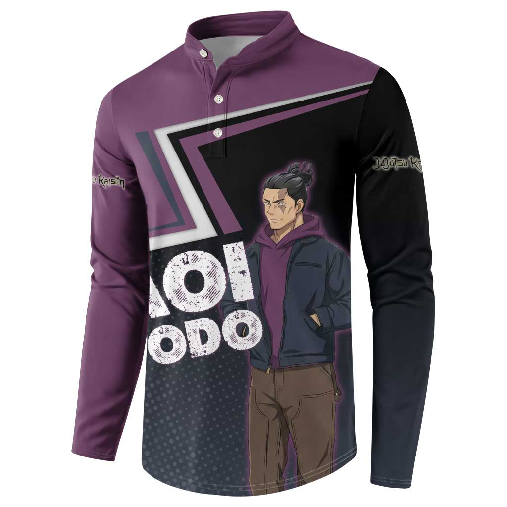 Aoi Todo Button Sweatshirt Jujutsu Kaisen Casual Urban Look