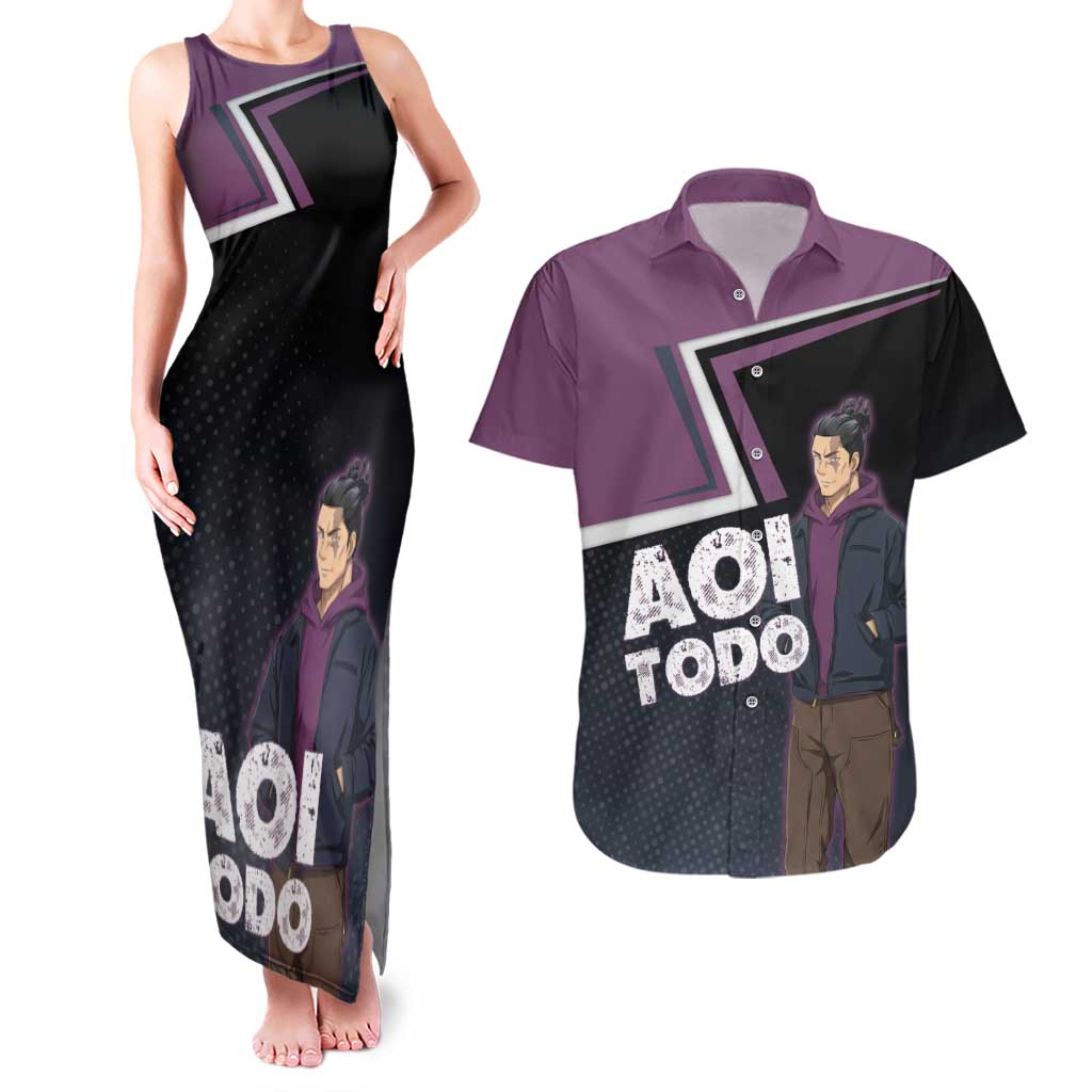 Aoi Todo Couples Matching Tank Maxi Dress and Hawaiian Shirt Jujutsu Kaisen Casual Urban Look