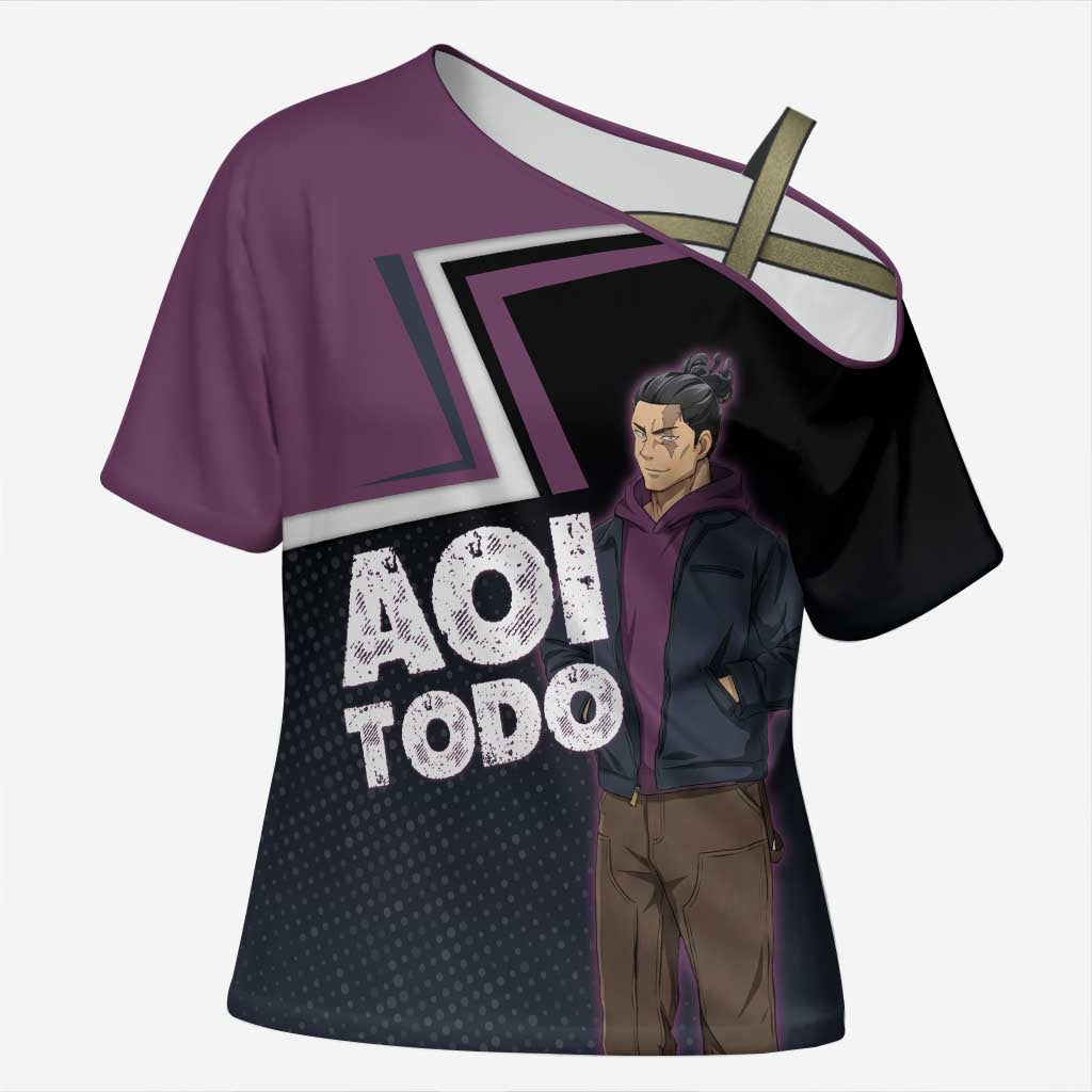 Aoi Todo Cross Shoulder Shirt Jujutsu Kaisen Casual Urban Look