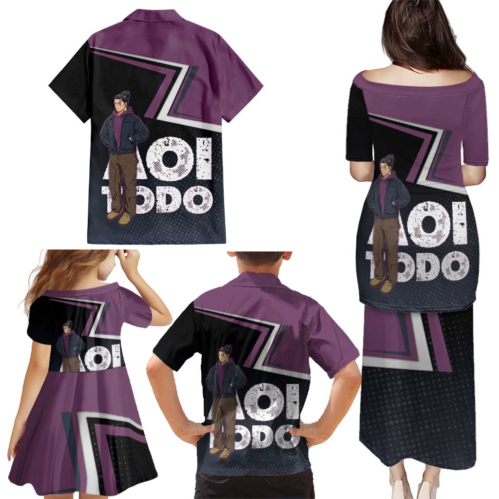 Aoi Todo Family Matching Puletasi and Hawaiian Shirt Jujutsu Kaisen Casual Urban Look