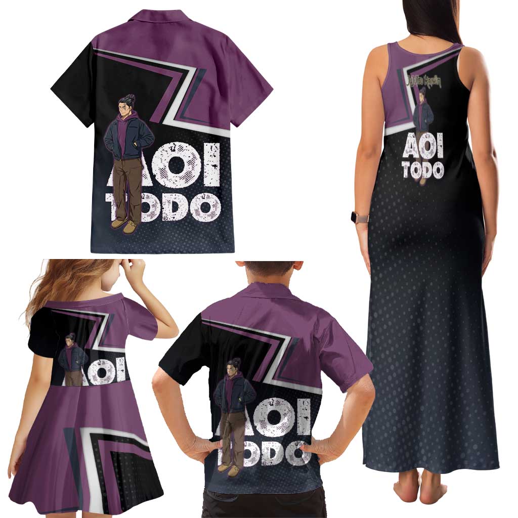 Aoi Todo Family Matching Tank Maxi Dress and Hawaiian Shirt Jujutsu Kaisen Casual Urban Look