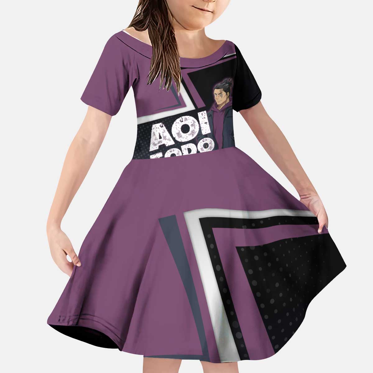 Aoi Todo Kid Short Sleeve Dress Jujutsu Kaisen Casual Urban Look