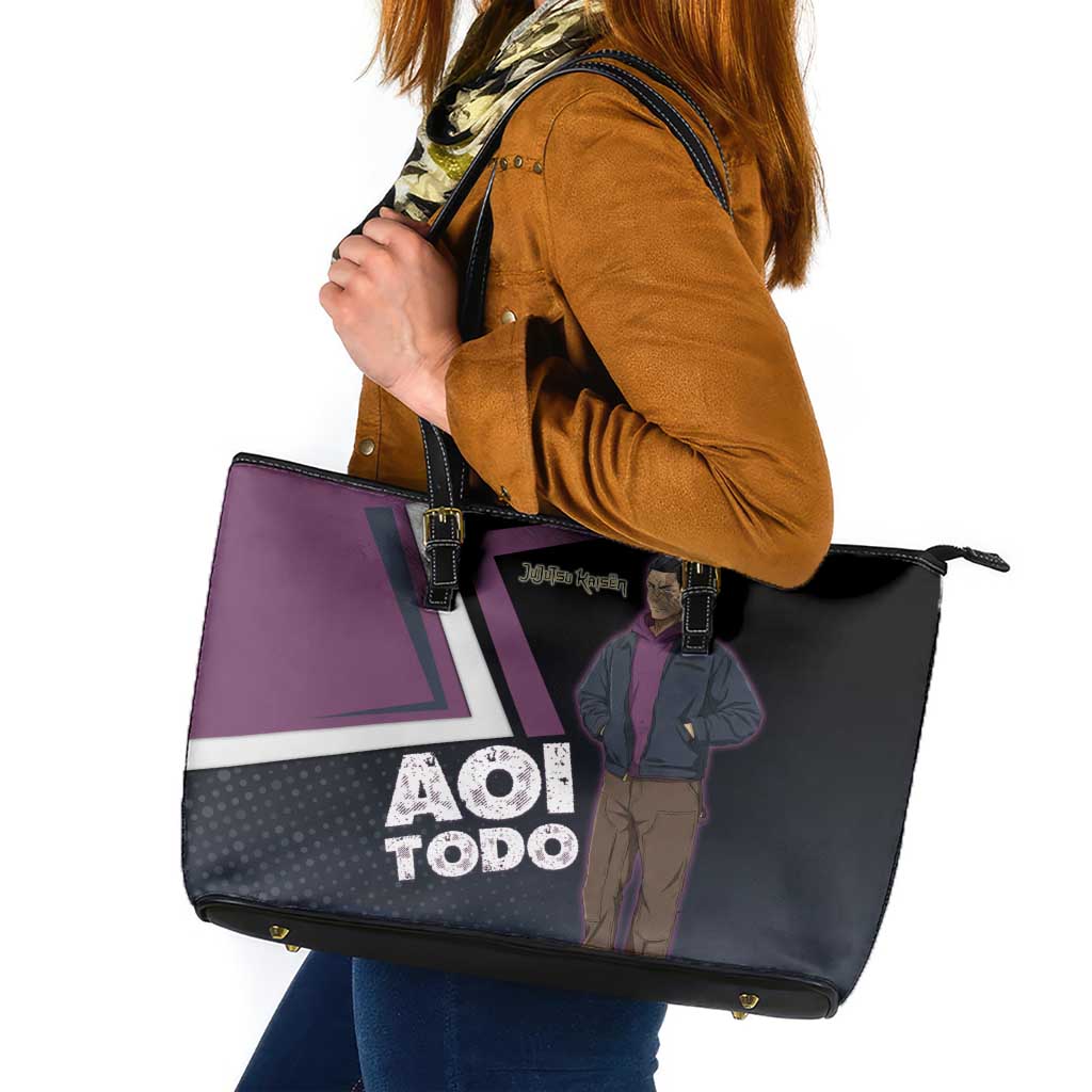 Aoi Todo Leather Tote Bag Jujutsu Kaisen Casual Urban Look
