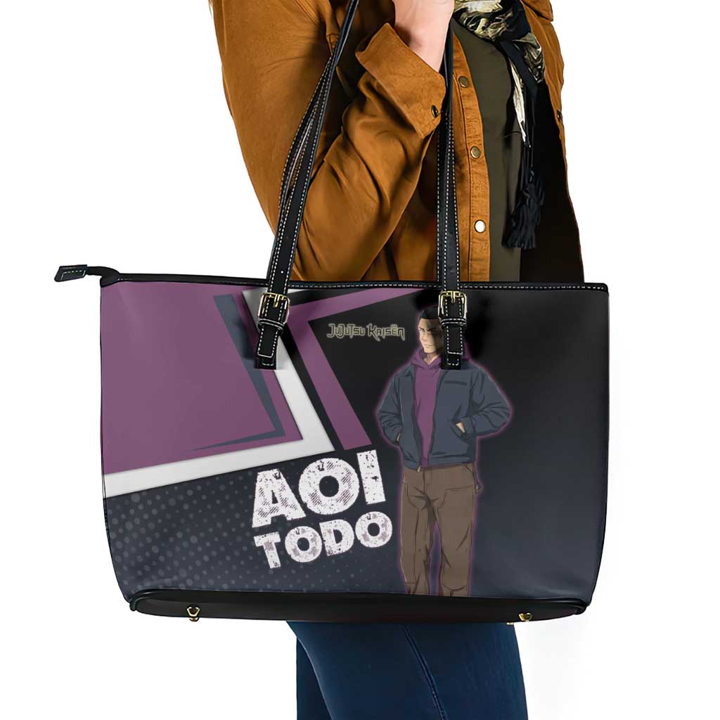 Aoi Todo Leather Tote Bag Jujutsu Kaisen Casual Urban Look