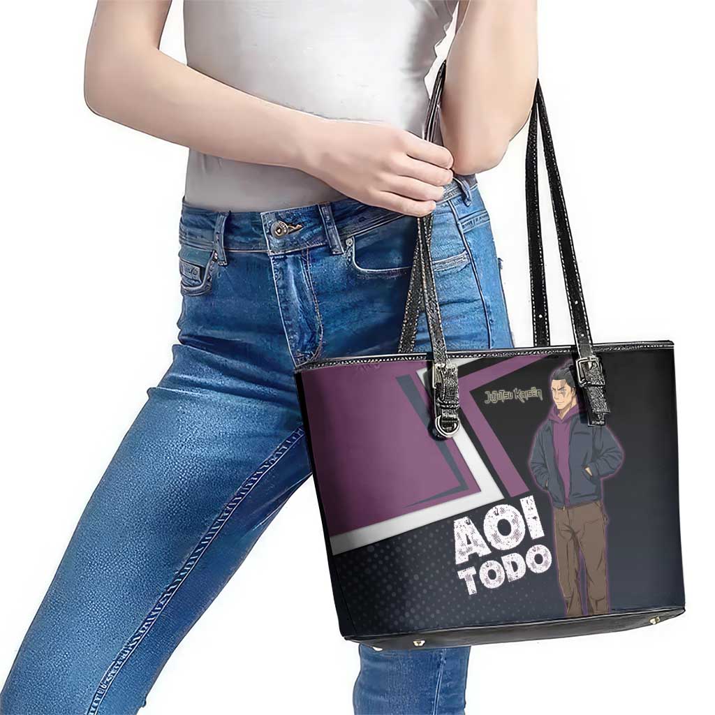 Aoi Todo Leather Tote Bag Jujutsu Kaisen Casual Urban Look