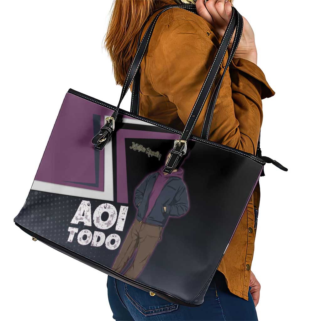 Aoi Todo Leather Tote Bag Jujutsu Kaisen Casual Urban Look