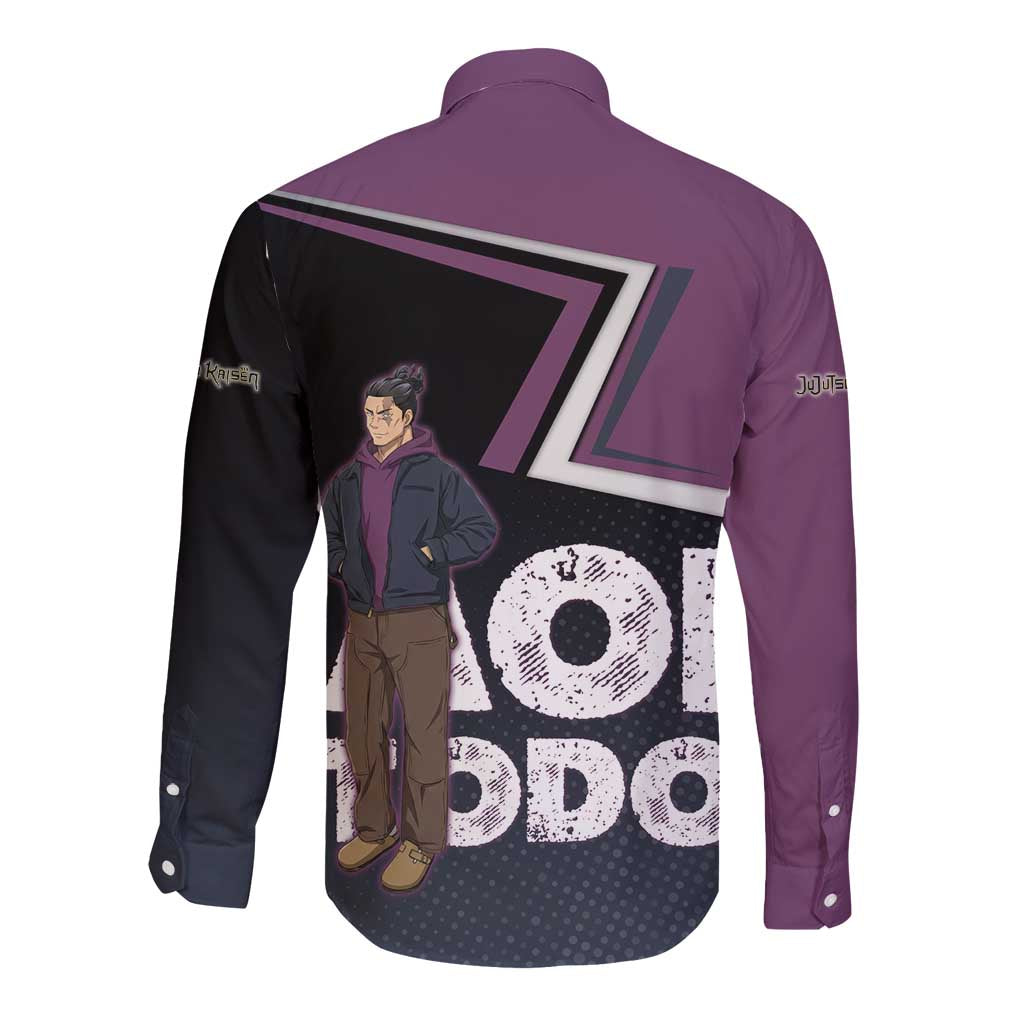 Aoi Todo Long Sleeve Button Shirt Jujutsu Kaisen Casual Urban Look