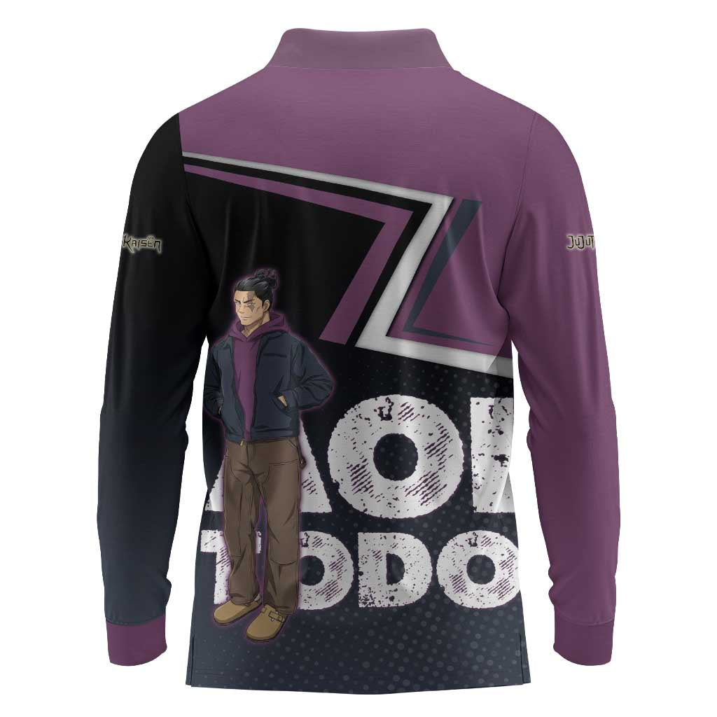 Aoi Todo Long Sleeve Polo Shirt Jujutsu Kaisen Casual Urban Look