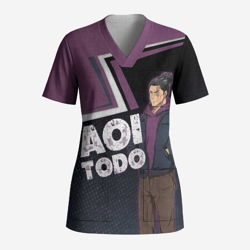 Aoi Todo Scrub Top Jujutsu Kaisen Casual Urban Look