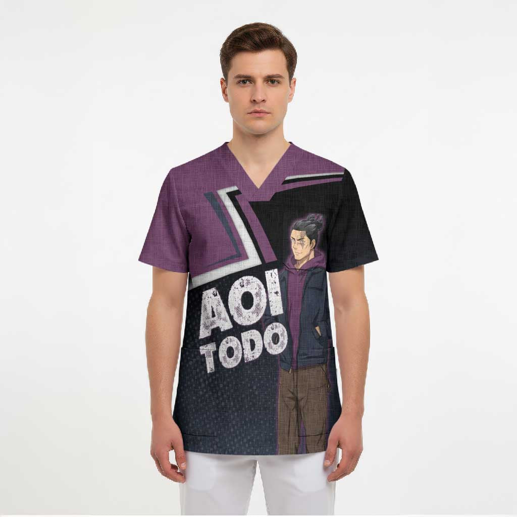 Aoi Todo Scrub Top Jujutsu Kaisen Casual Urban Look