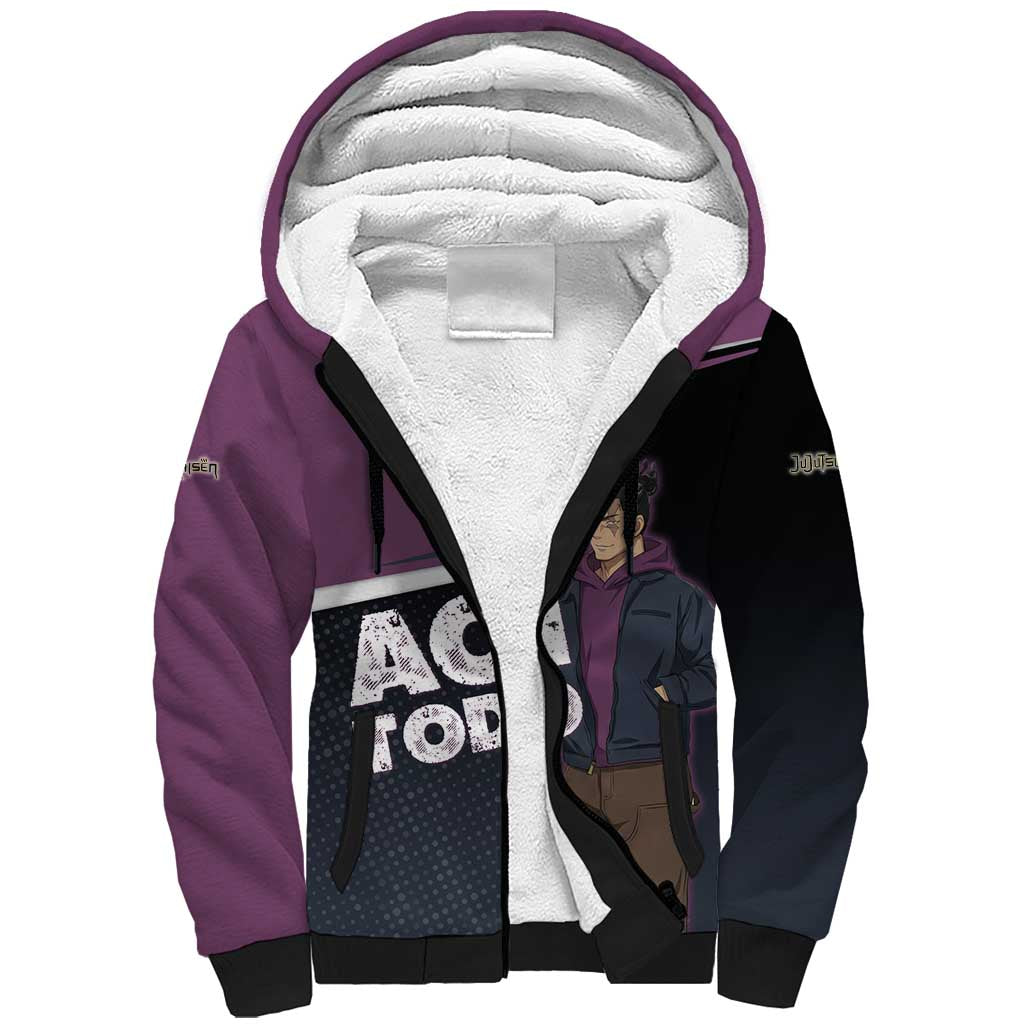 Aoi Todo Sherpa Hoodie Jujutsu Kaisen Casual Urban Look