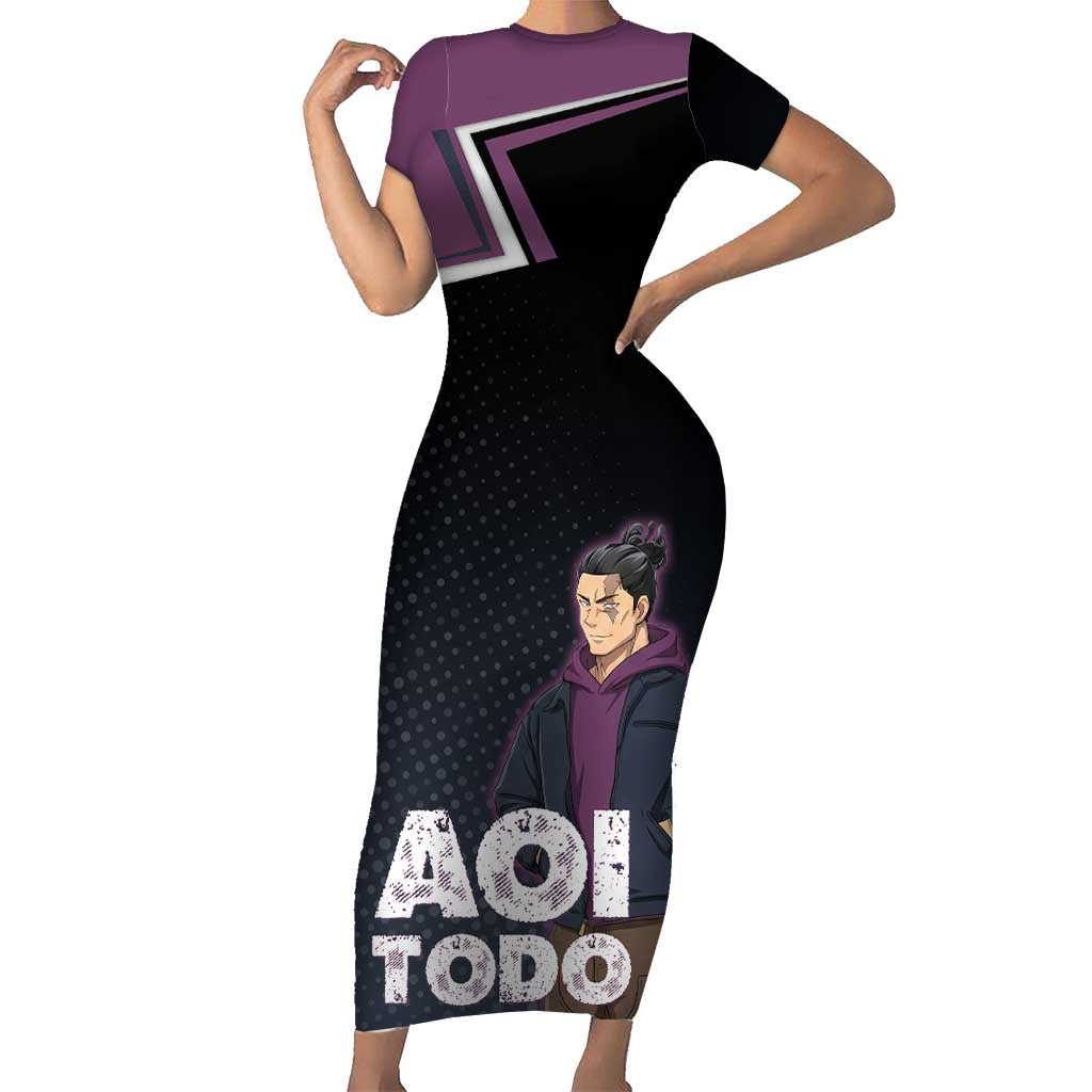 Aoi Todo Short Sleeve Bodycon Dress Jujutsu Kaisen Casual Urban Look