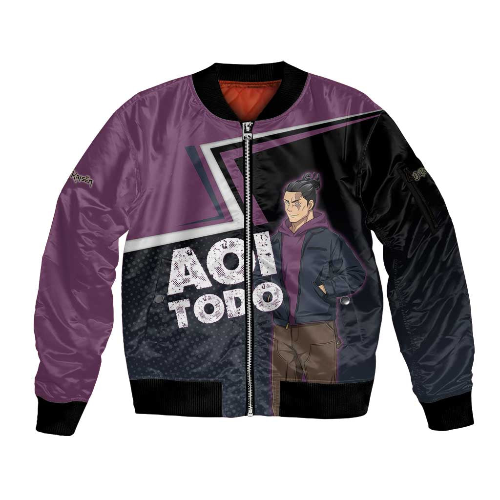 Aoi Todo Sleeve Zip Bomber Jacket Jujutsu Kaisen Casual Urban Look