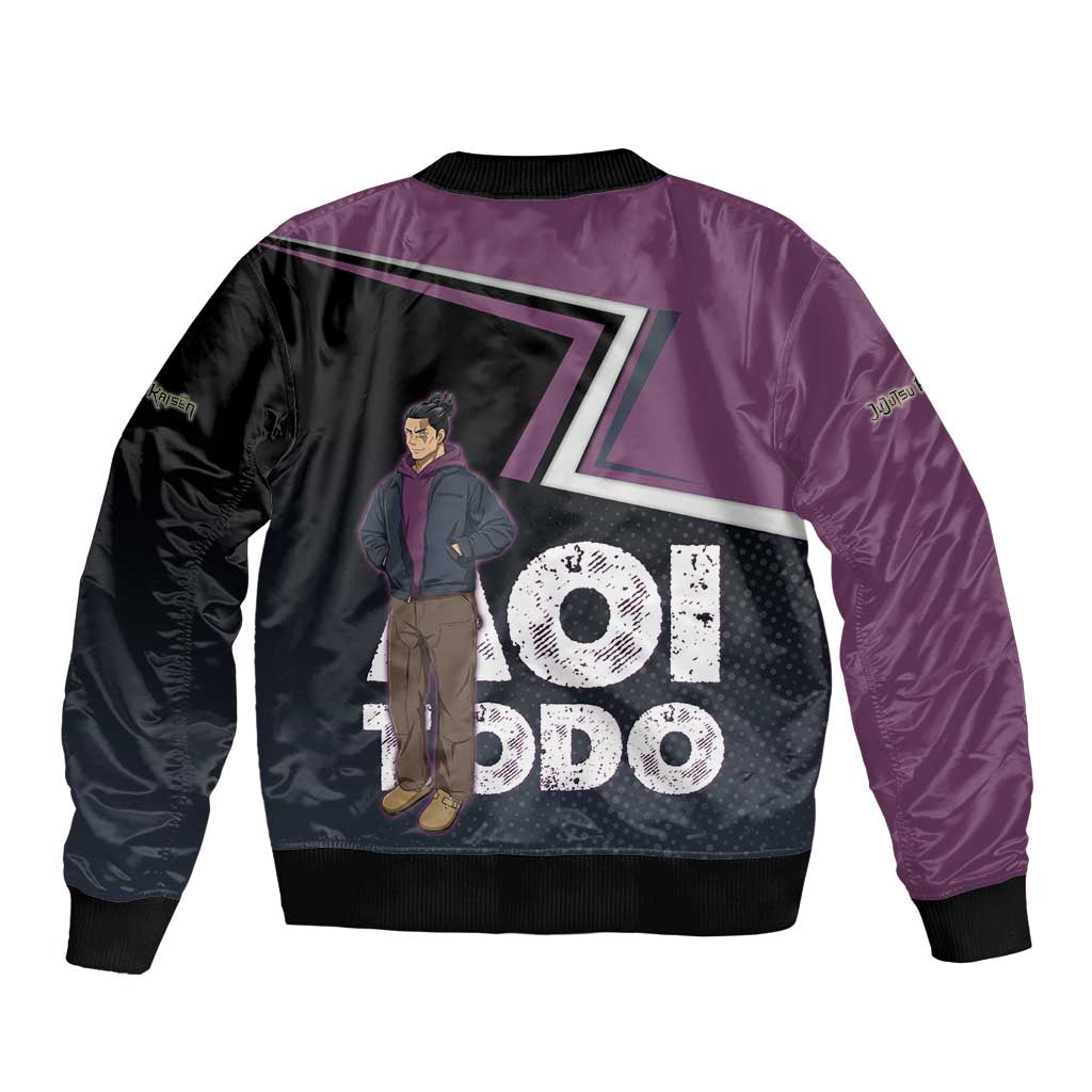 Aoi Todo Sleeve Zip Bomber Jacket Jujutsu Kaisen Casual Urban Look