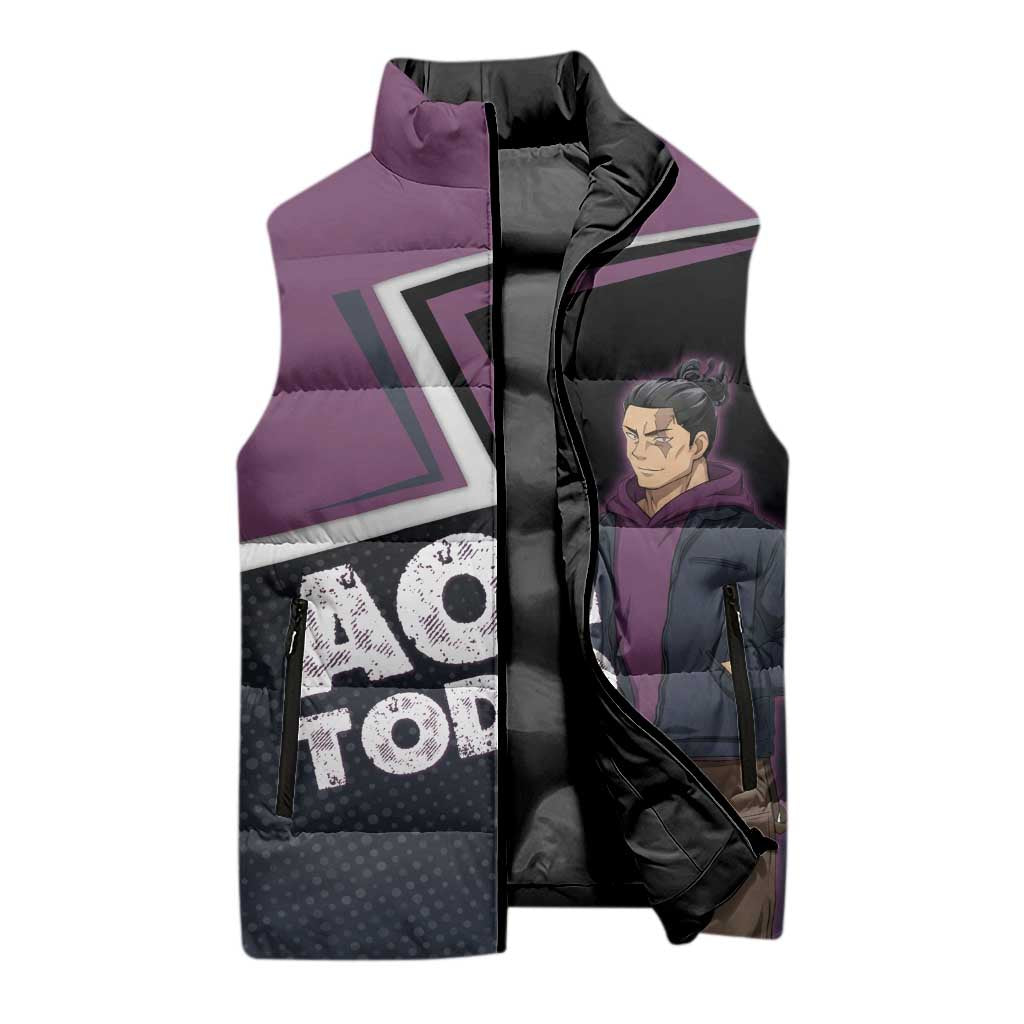 Aoi Todo Sleeveless Puffer Jacket Jujutsu Kaisen Casual Urban Look