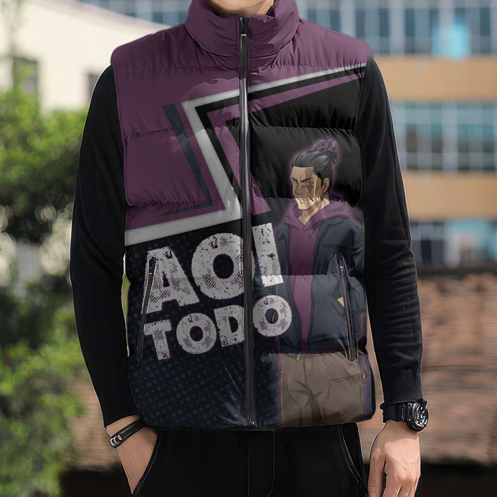Aoi Todo Sleeveless Puffer Jacket Jujutsu Kaisen Casual Urban Look