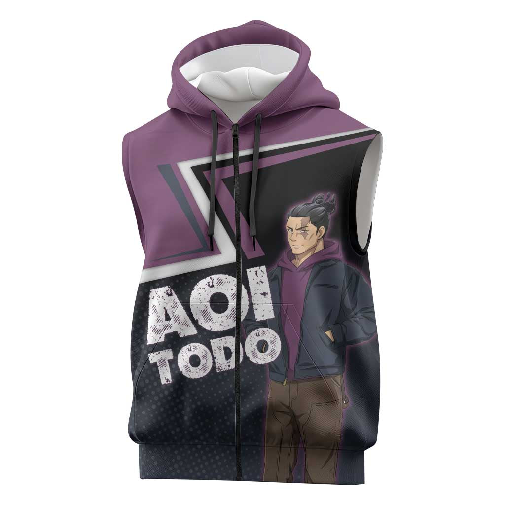 Aoi Todo Sleeveless Zip Hoodie Jujutsu Kaisen Casual Urban Look