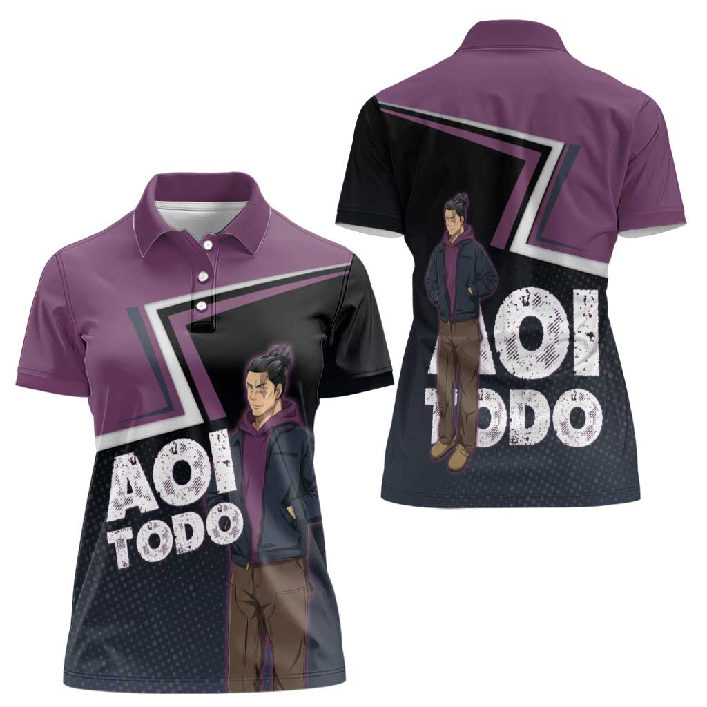 Aoi Todo Women Polo Shirt Jujutsu Kaisen Casual Urban Look