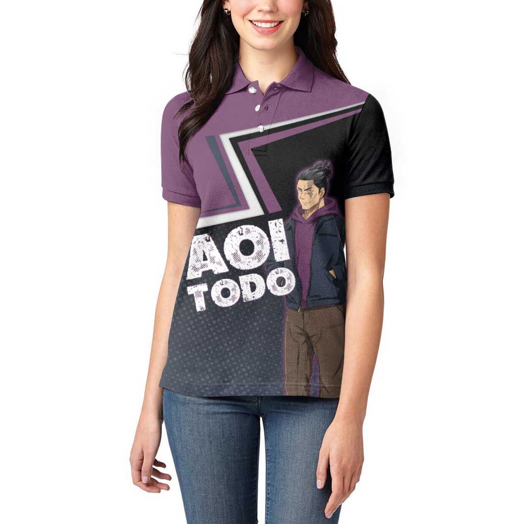 Aoi Todo Women Polo Shirt Jujutsu Kaisen Casual Urban Look